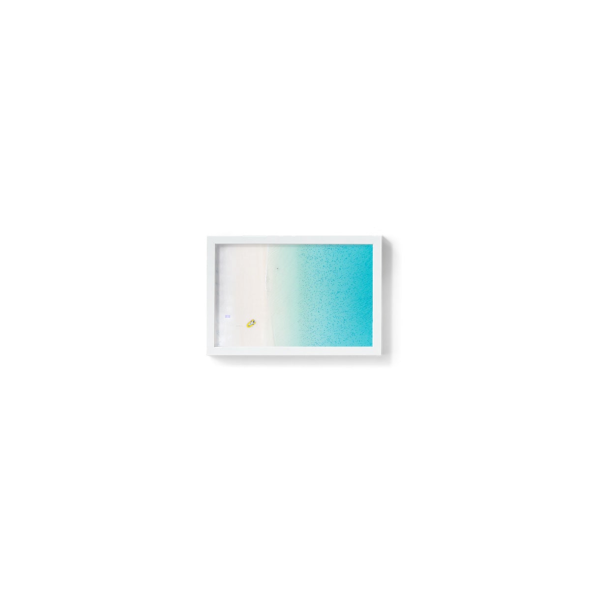 Whitehaven Beach Aerial Abstract #2 - Framed Print