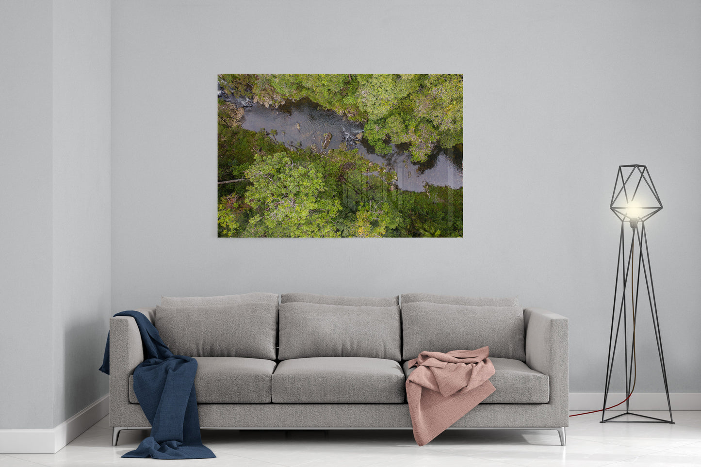 Windin Creek in the Rainforest #1 - Acrylic Print