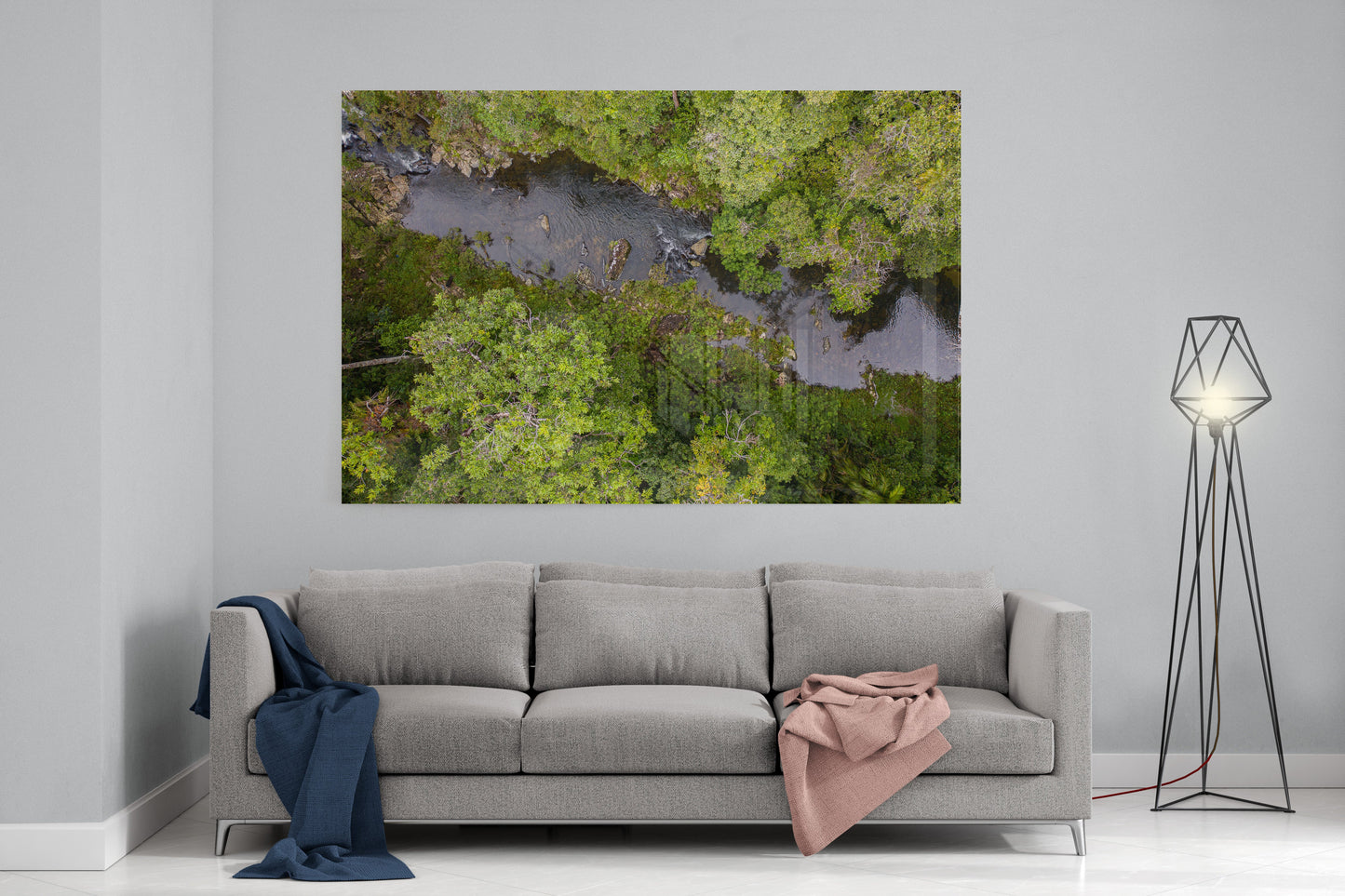 Windin Creek in the Rainforest #1 - Acrylic Print