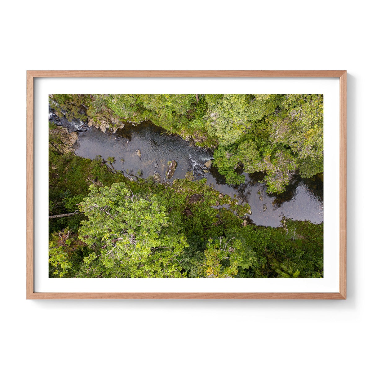 Windin Creek in the Rainforest #1 - Framed Print