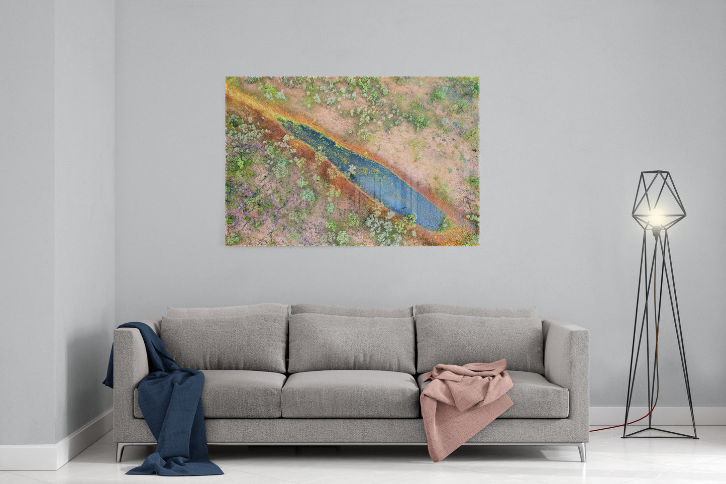 Dampier Peninsula Pond Abstract - Acrylic Print