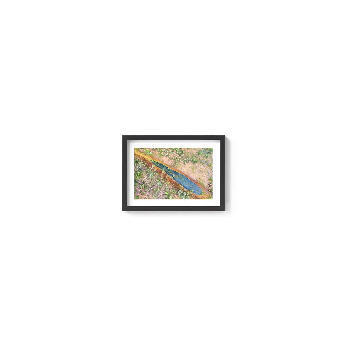 Dampier Peninsula Pond Abstract - Framed Print