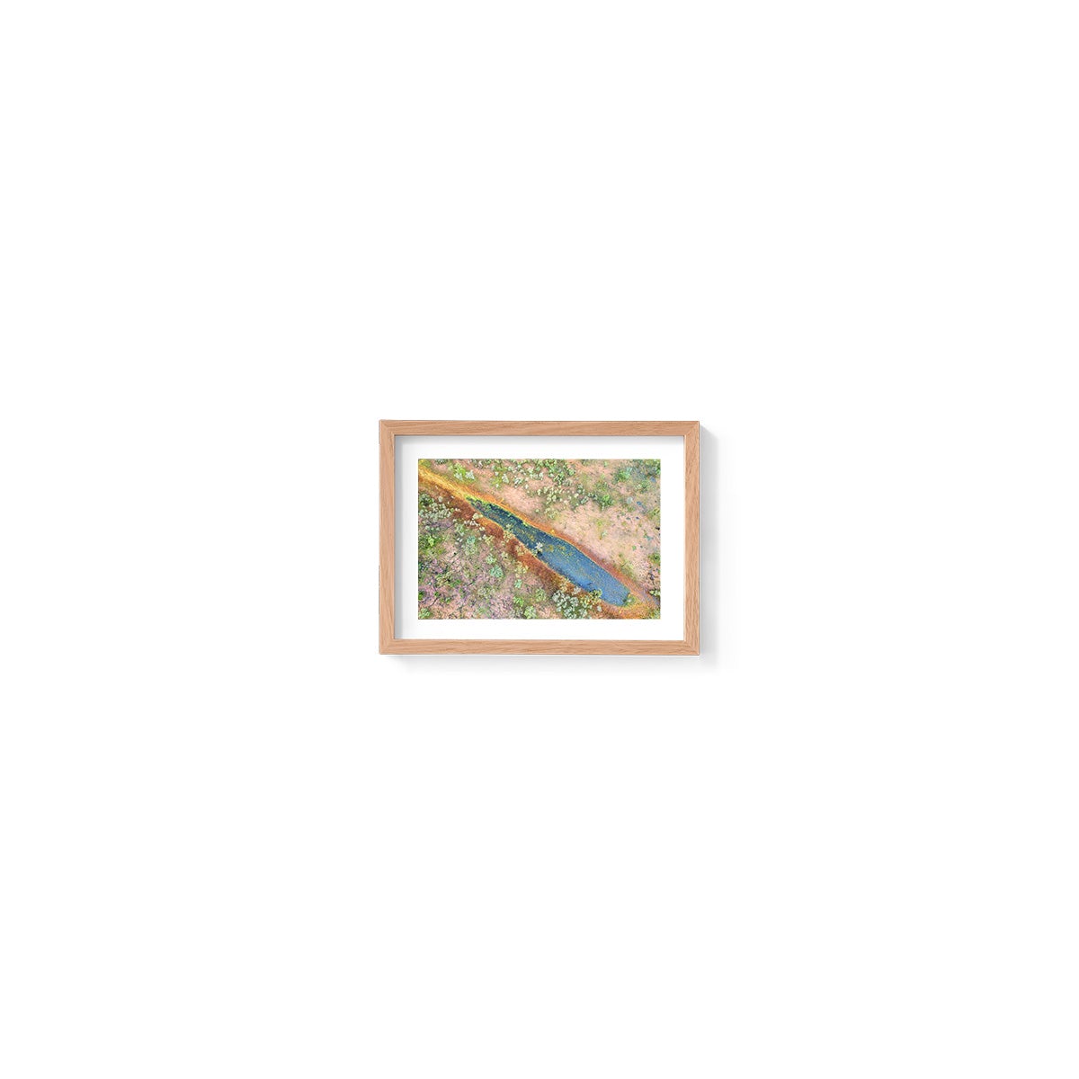 Dampier Peninsula Pond Abstract - Framed Print