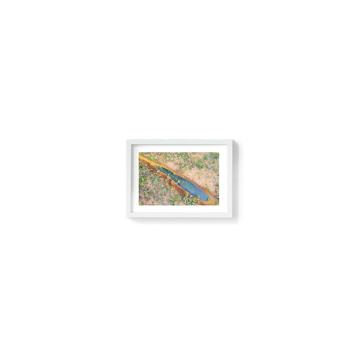 Dampier Peninsula Pond Abstract - Framed Print