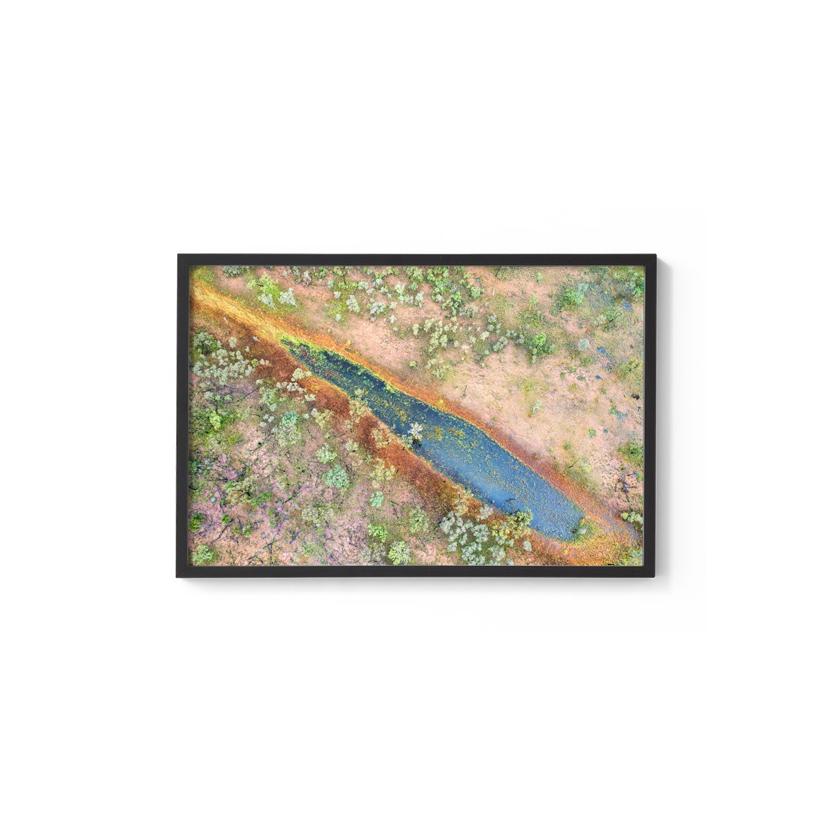 Dampier Peninsula Pond Abstract - Framed Print