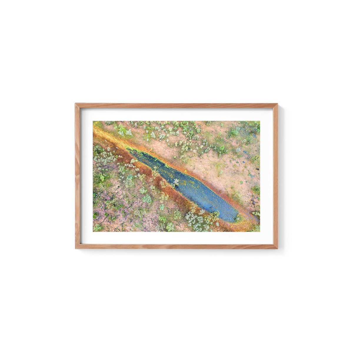 Dampier Peninsula Pond Abstract - Framed Print