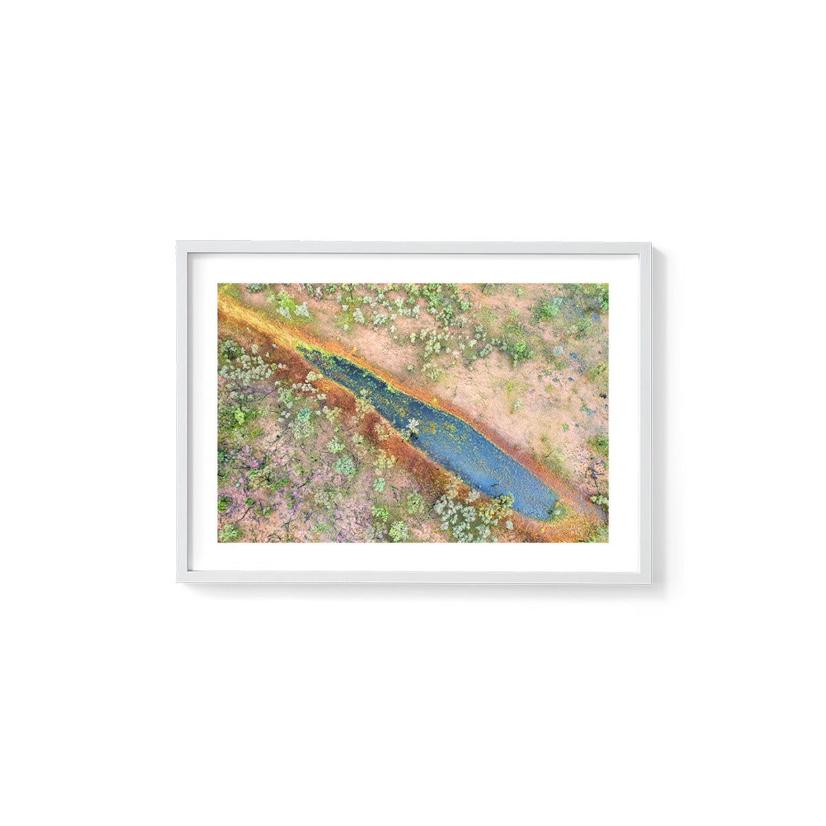 Dampier Peninsula Pond Abstract - Framed Print