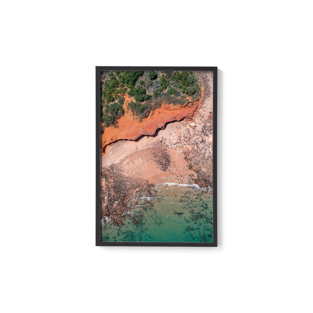Riddell Beach Curves, Lurujarri Walk - Framed Print