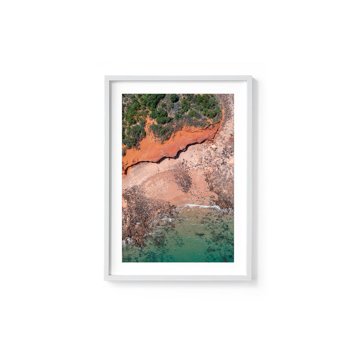Riddell Beach Curves, Lurujarri Walk - Framed Print