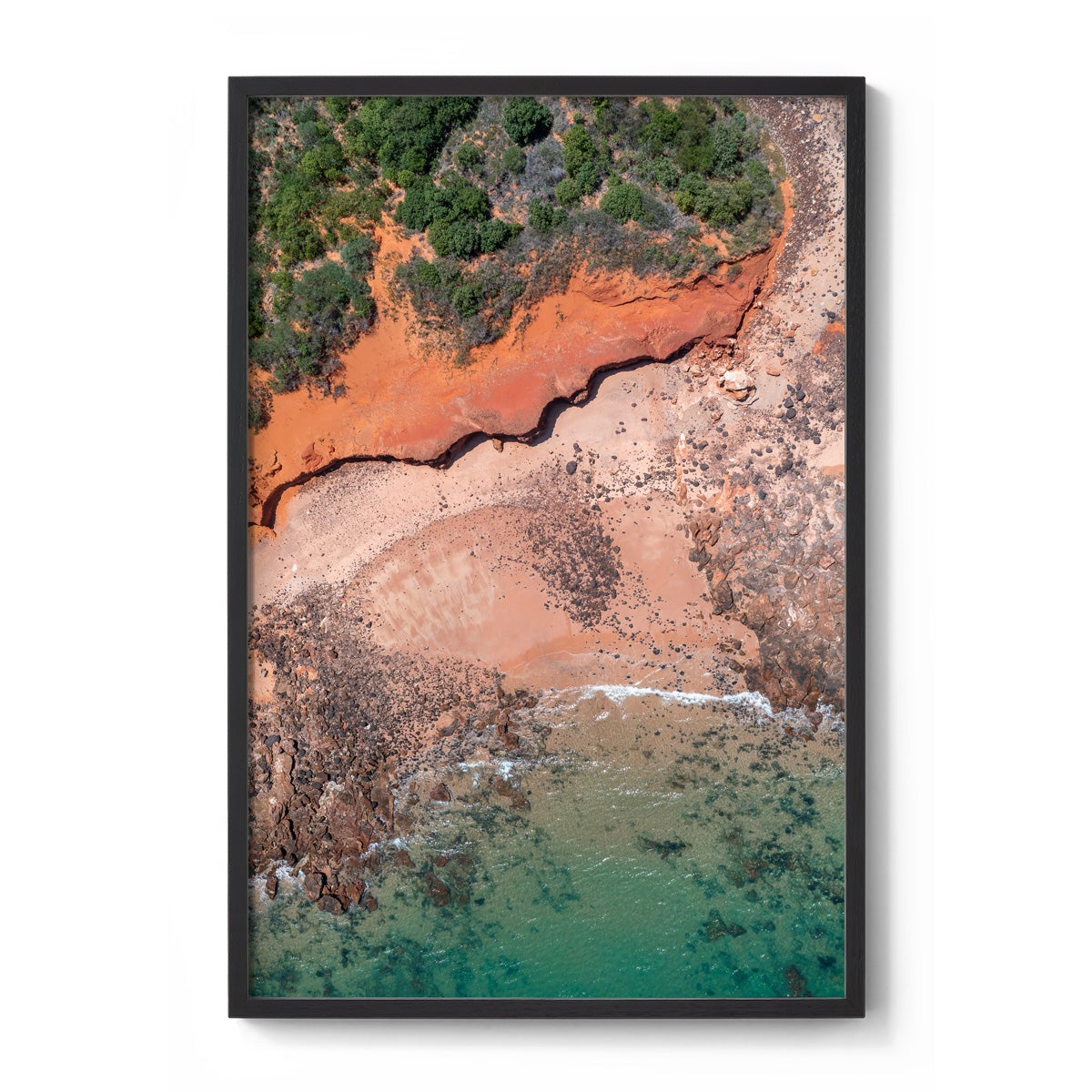 Riddell Beach Curves, Lurujarri Walk - Framed Print