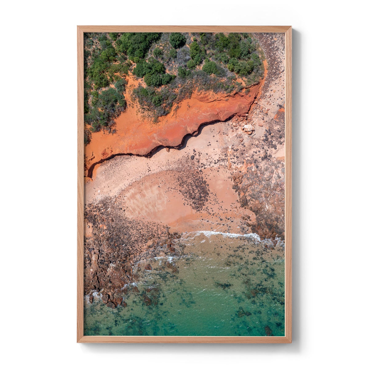 Riddell Beach Curves, Lurujarri Walk - Framed Print
