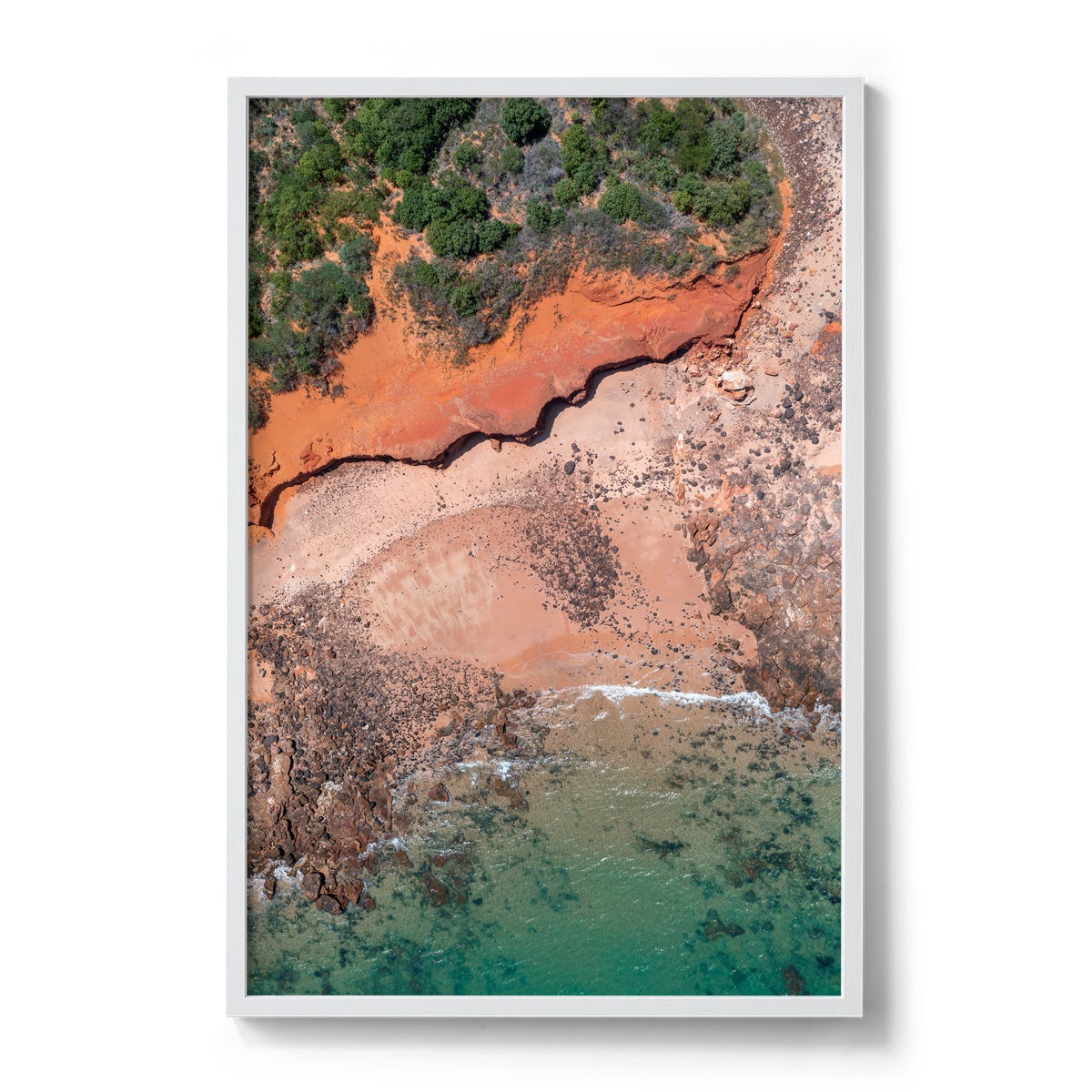 Riddell Beach Curves, Lurujarri Walk - Framed Print