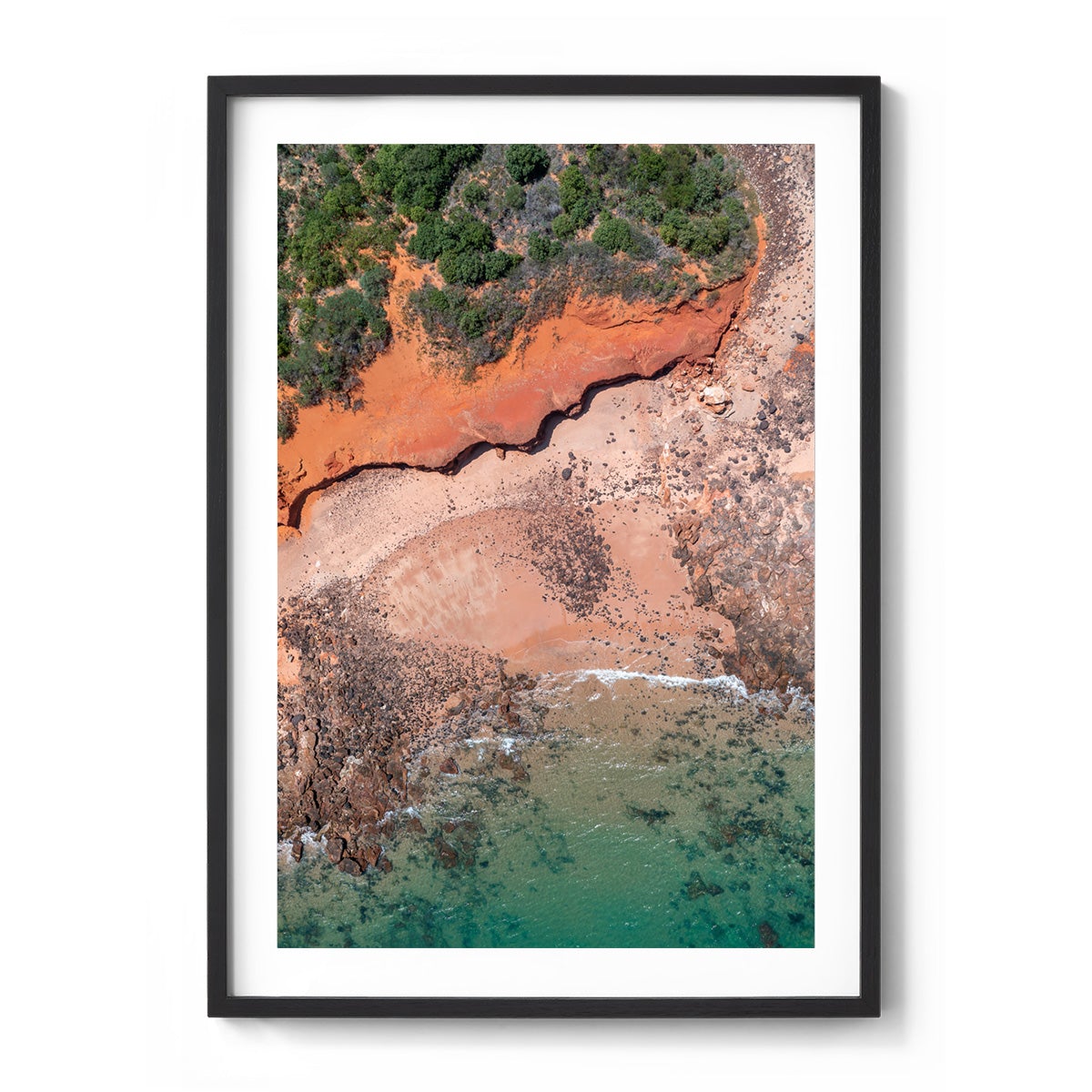 Riddell Beach Curves, Lurujarri Walk - Framed Print