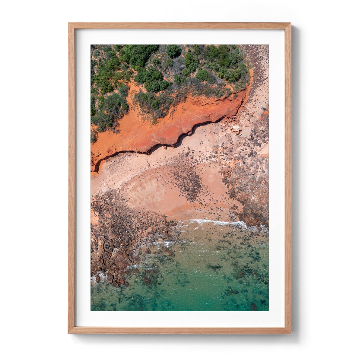 Riddell Beach Curves, Lurujarri Walk - Framed Print