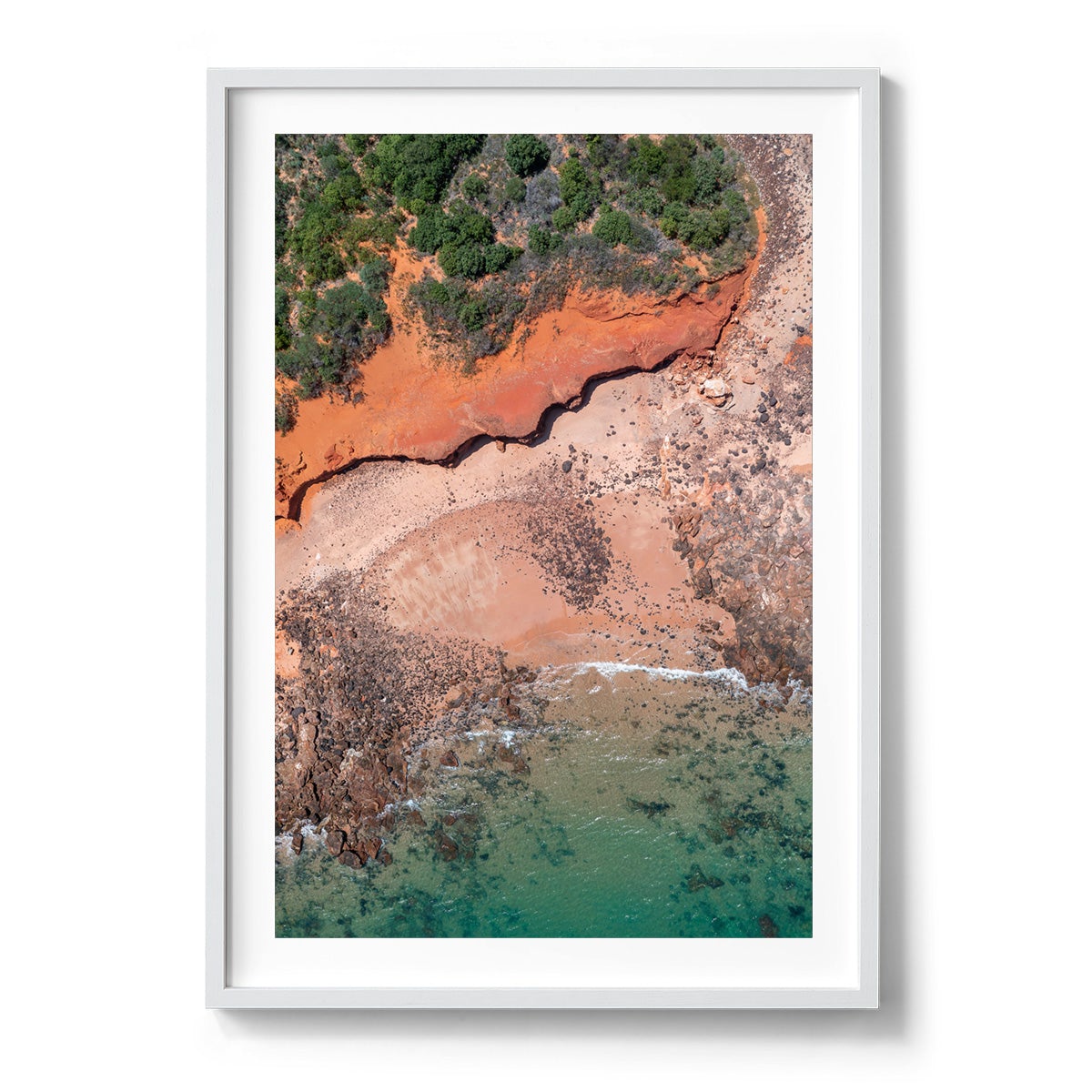 Riddell Beach Curves, Lurujarri Walk - Framed Print