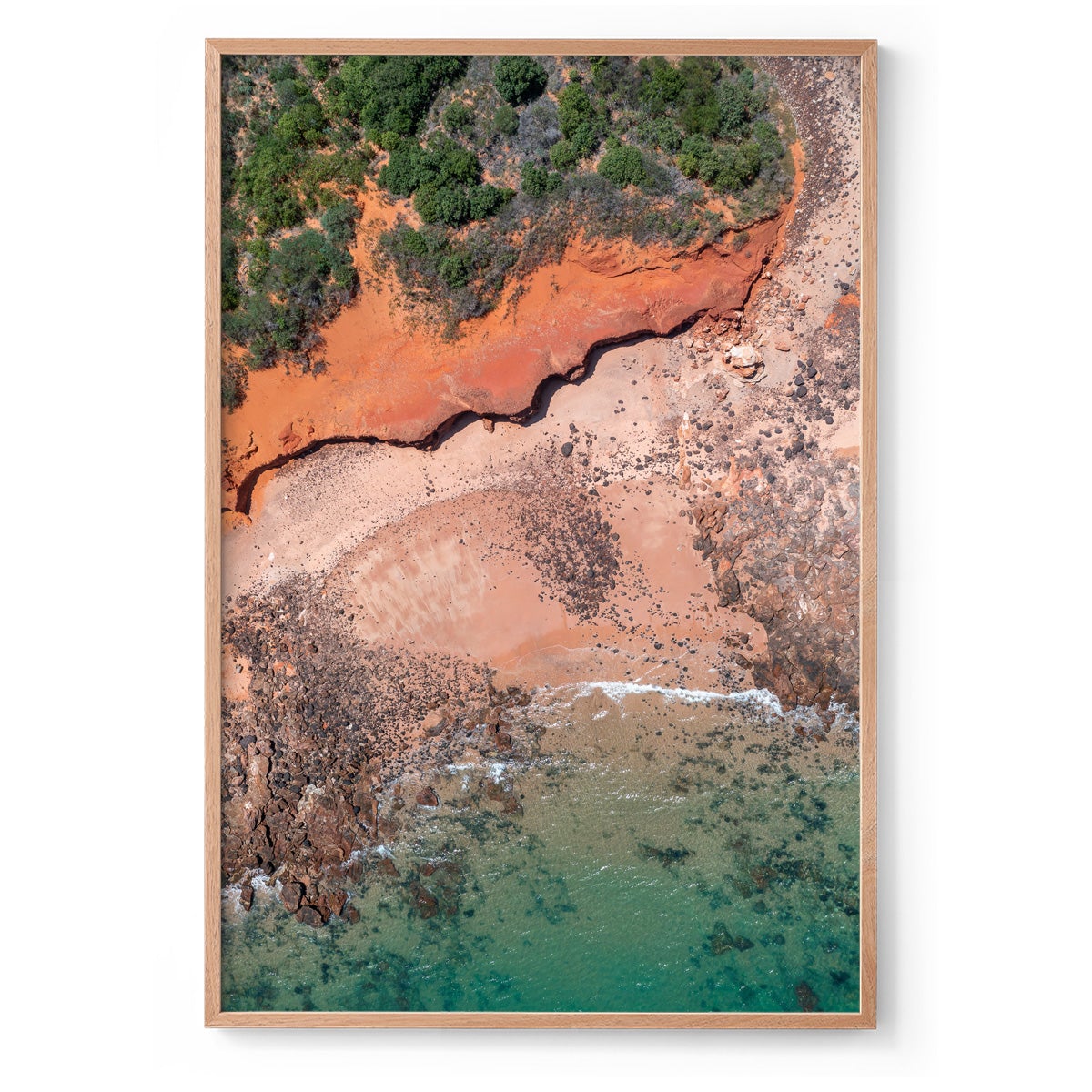 Riddell Beach Curves, Lurujarri Walk - Framed Print