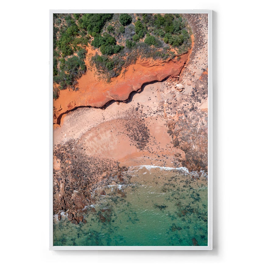 Riddell Beach Curves, Lurujarri Walk - Framed Print