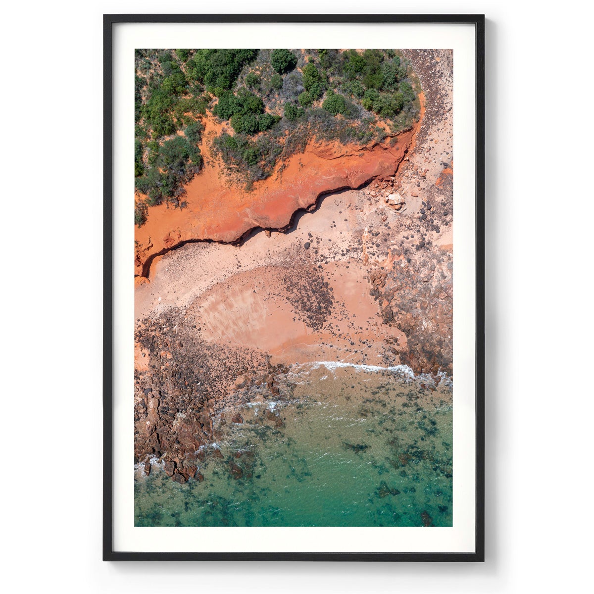 Riddell Beach Curves, Lurujarri Walk - Framed Print