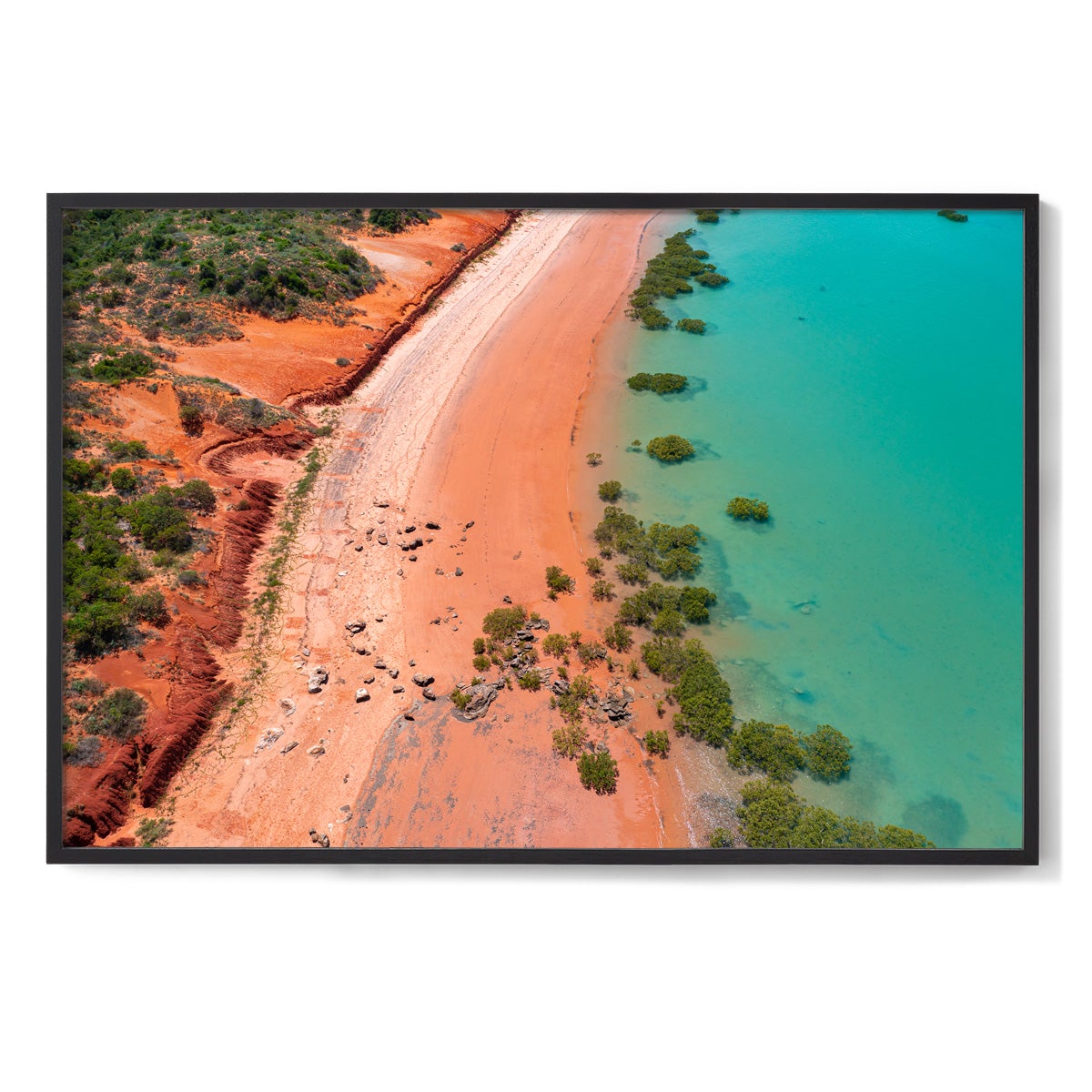 Entrance Point as the Tide Recedes. - Framed Print