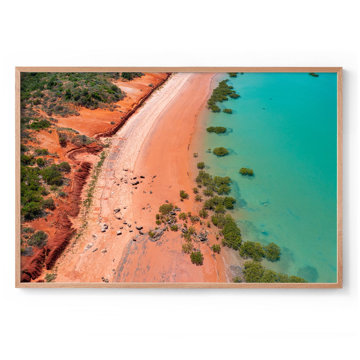Entrance Point as the Tide Recedes. - Framed Print