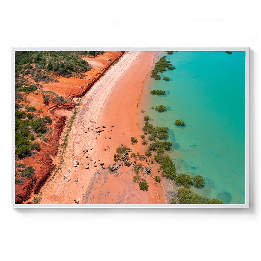 Entrance Point as the Tide Recedes. - Framed Print
