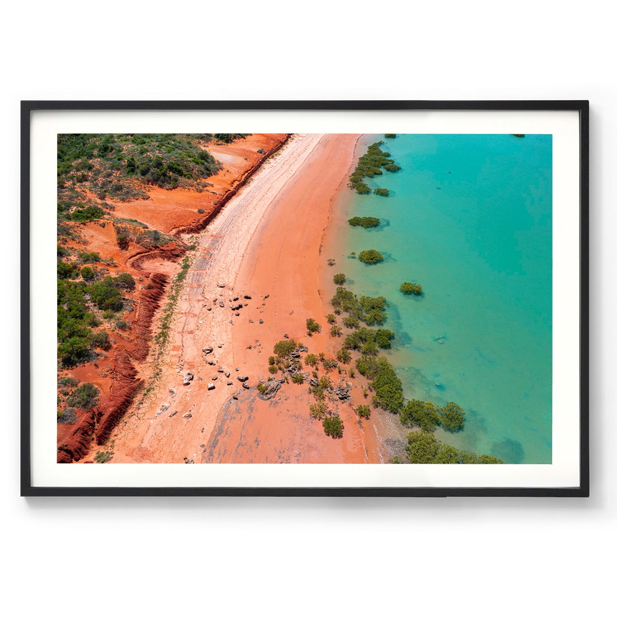Entrance Point as the Tide Recedes. - Framed Print