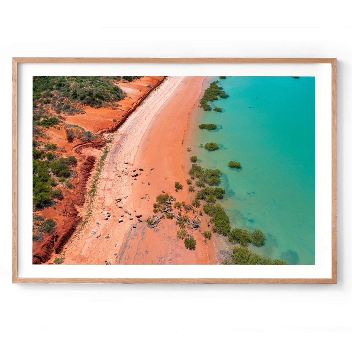 Entrance Point as the Tide Recedes. - Framed Print