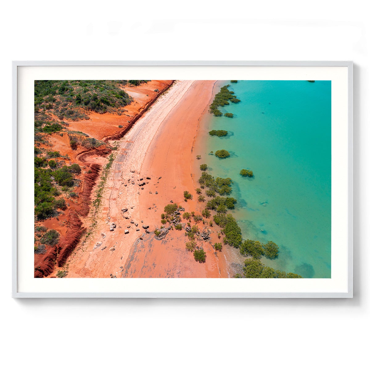 Entrance Point as the Tide Recedes. - Framed Print