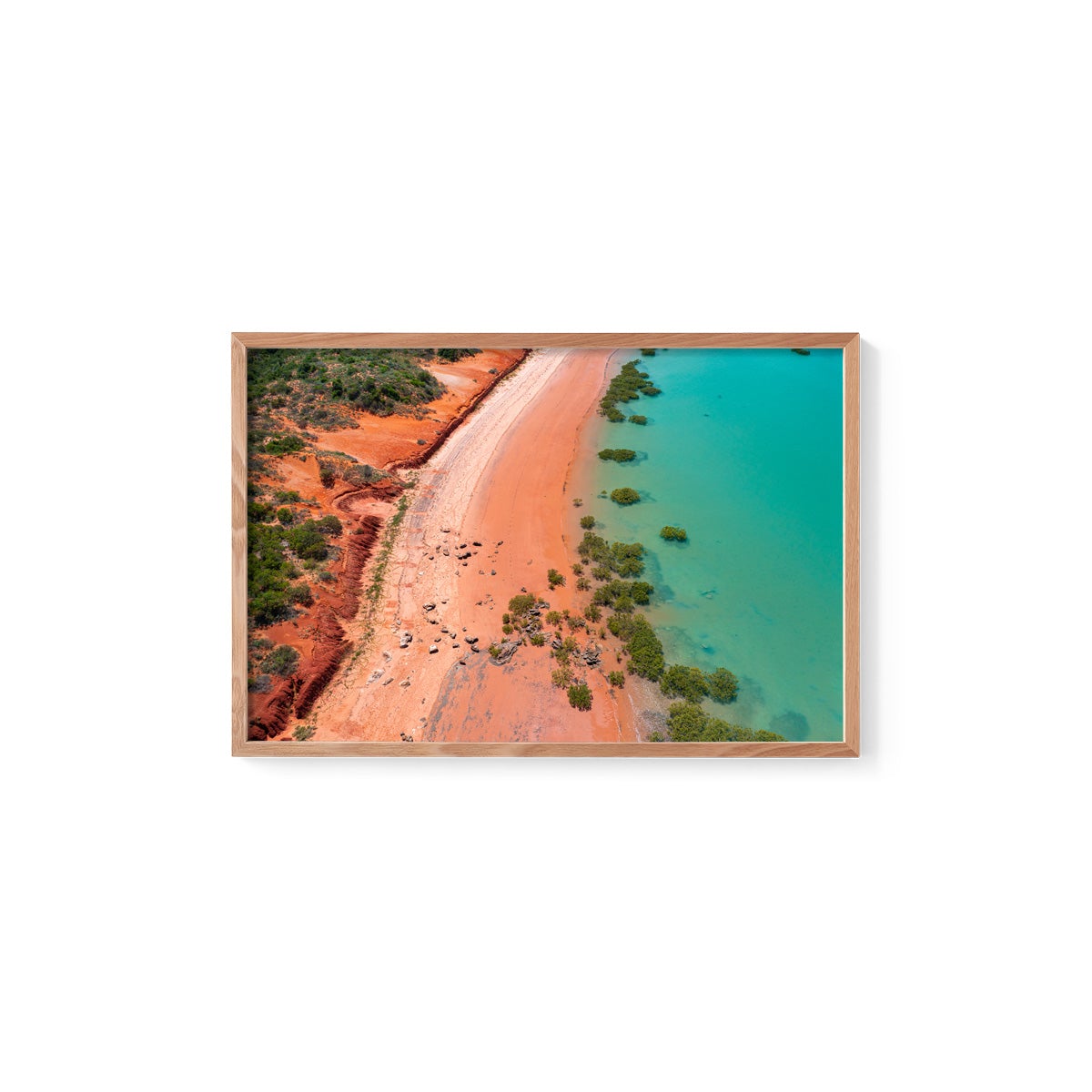 Entrance Point as the Tide Recedes. - Framed Print