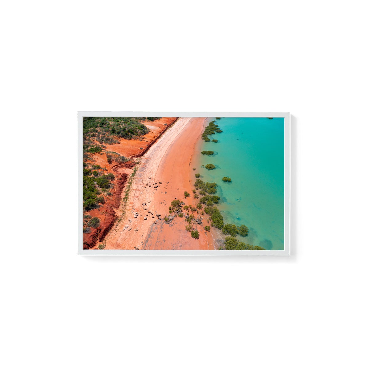 Entrance Point as the Tide Recedes. - Framed Print