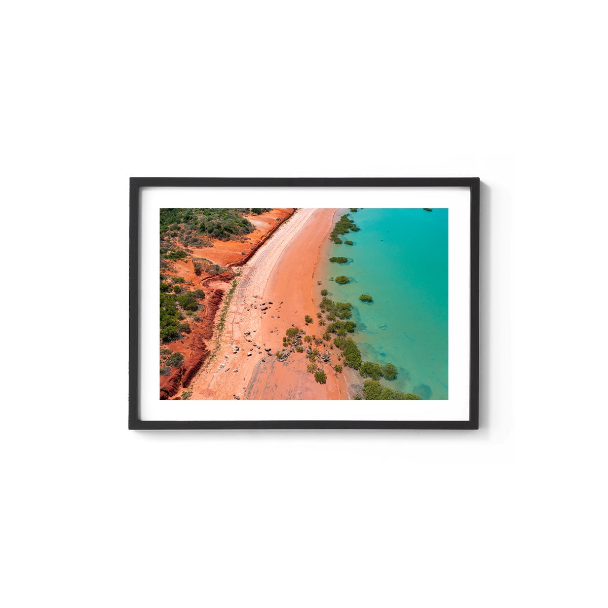 Entrance Point as the Tide Recedes. - Framed Print