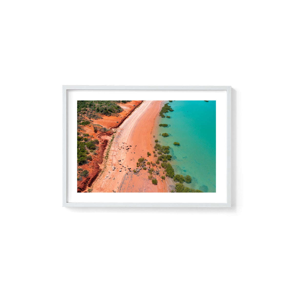 Entrance Point as the Tide Recedes. - Framed Print