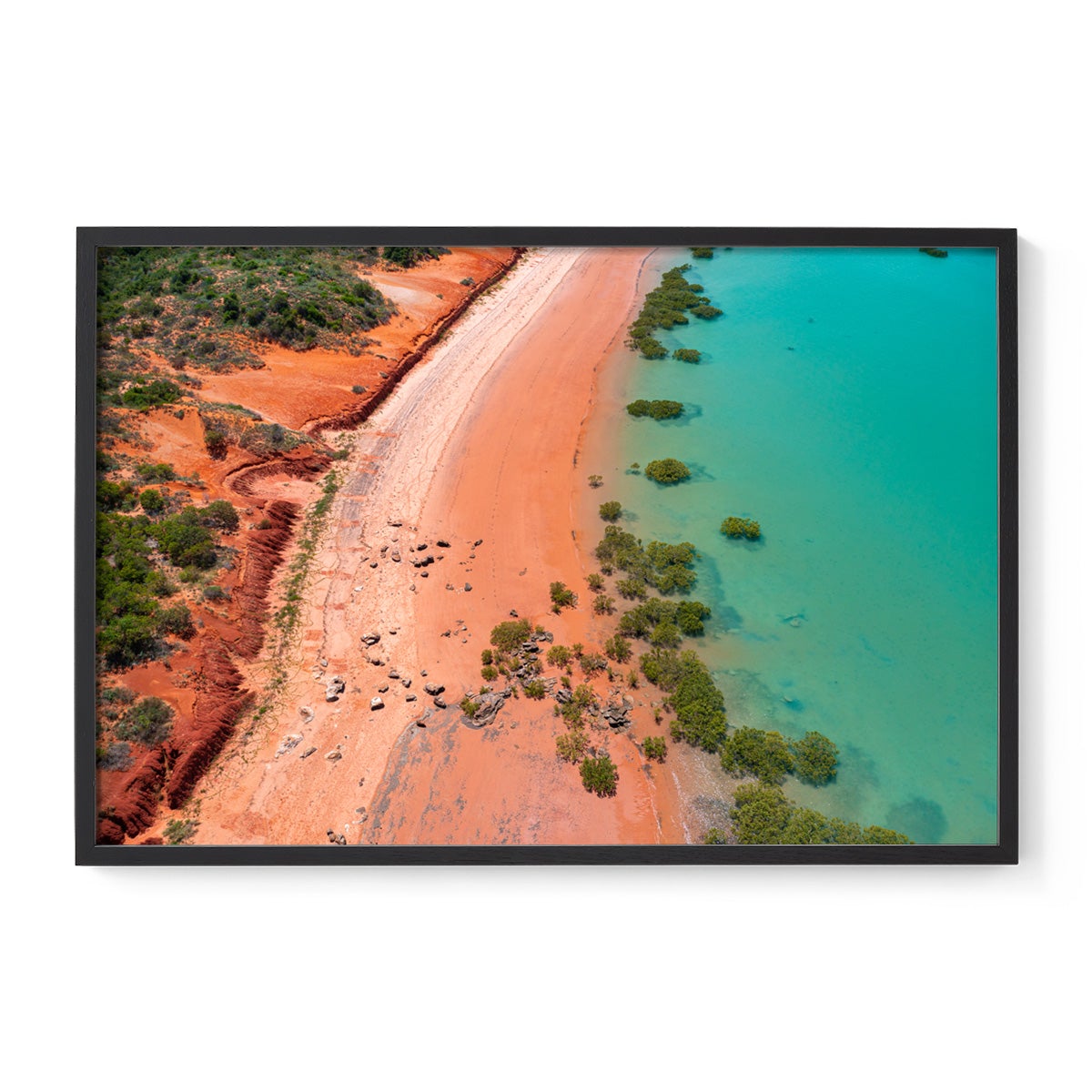 Entrance Point as the Tide Recedes. - Framed Print
