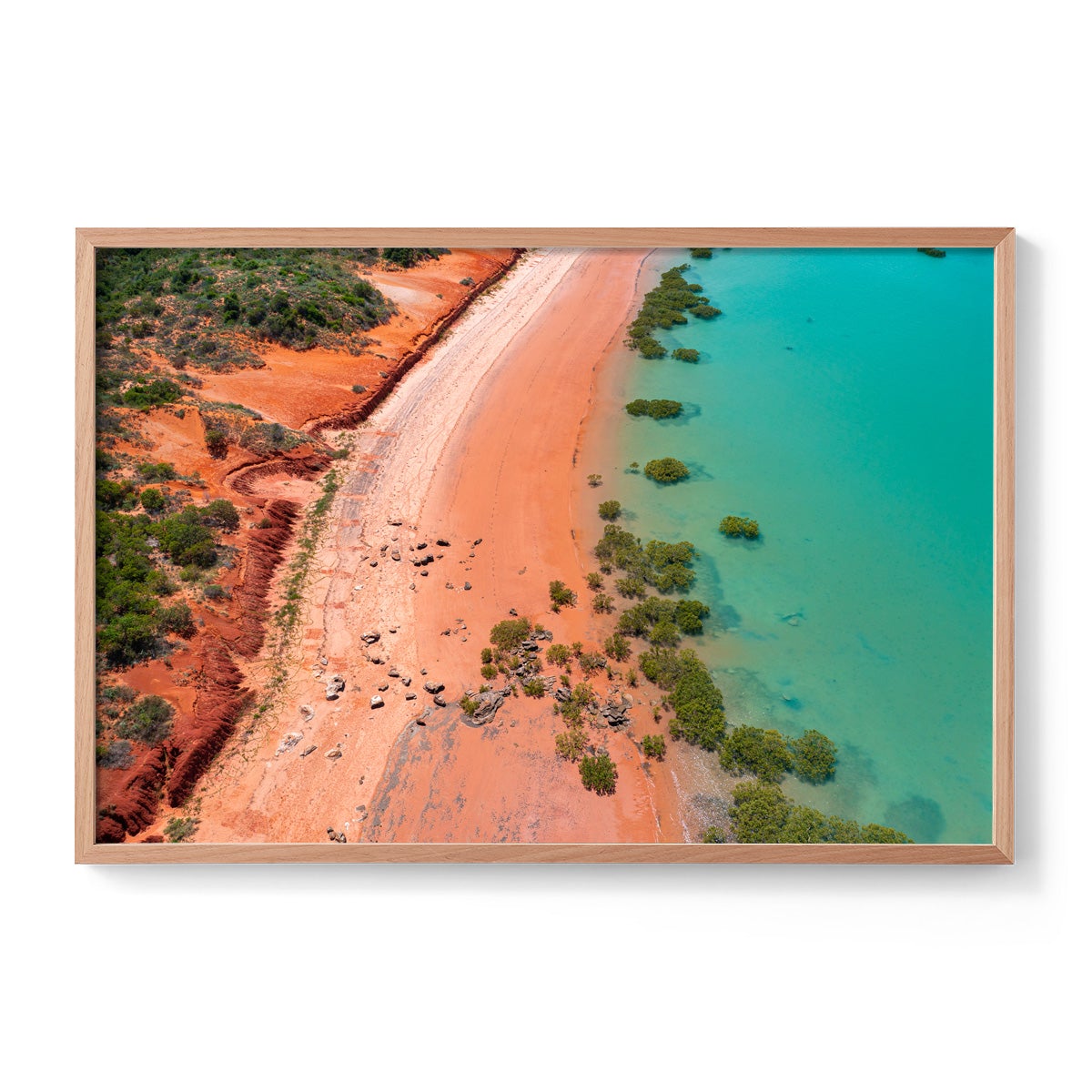 Entrance Point as the Tide Recedes. - Framed Print