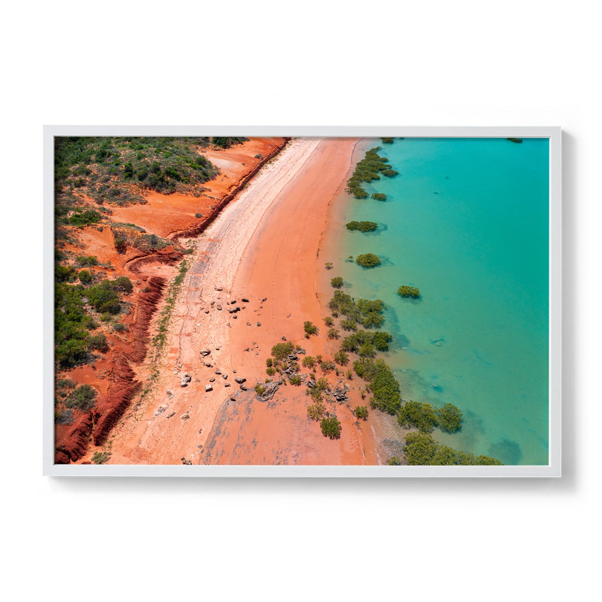 Entrance Point as the Tide Recedes. - Framed Print