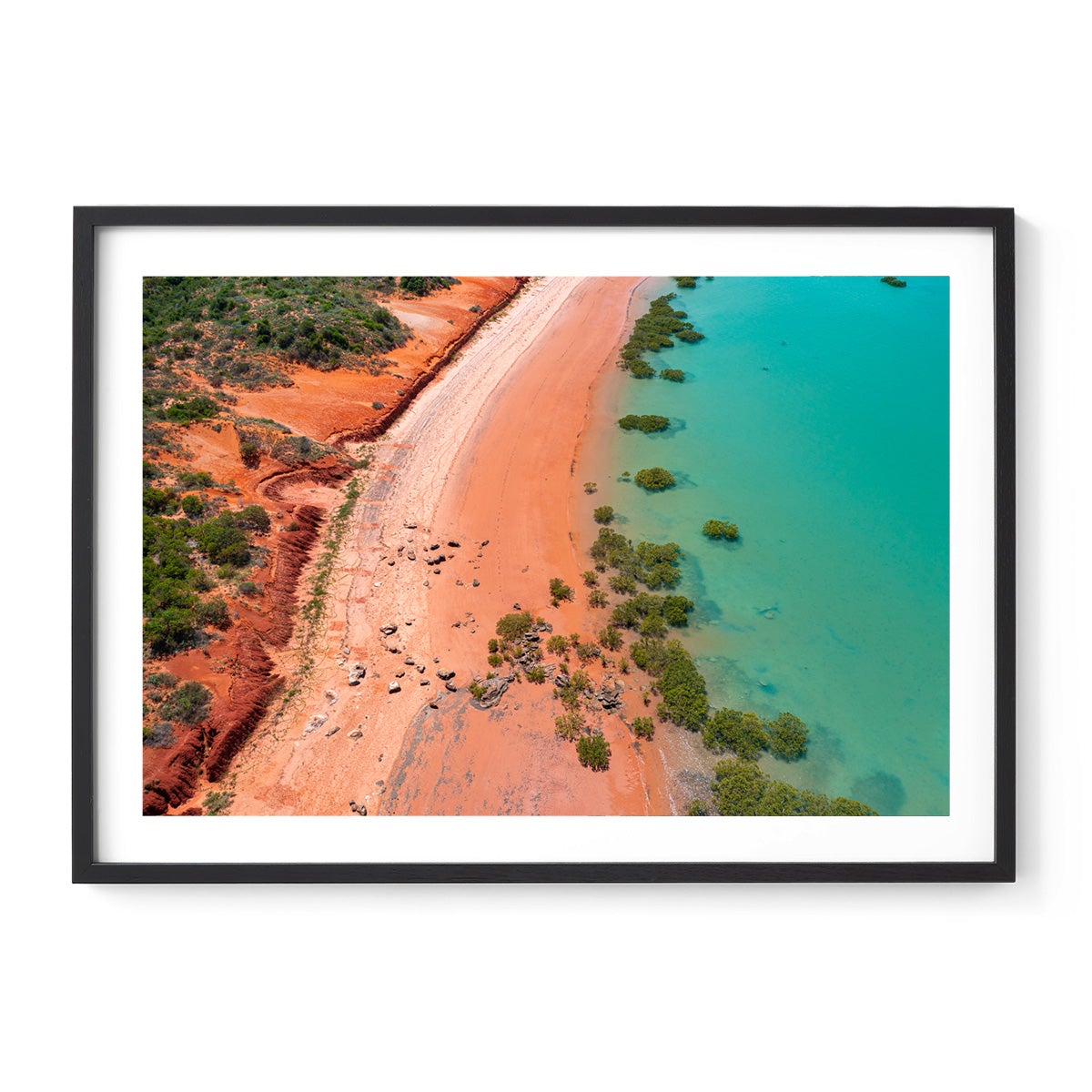 Entrance Point as the Tide Recedes. - Framed Print