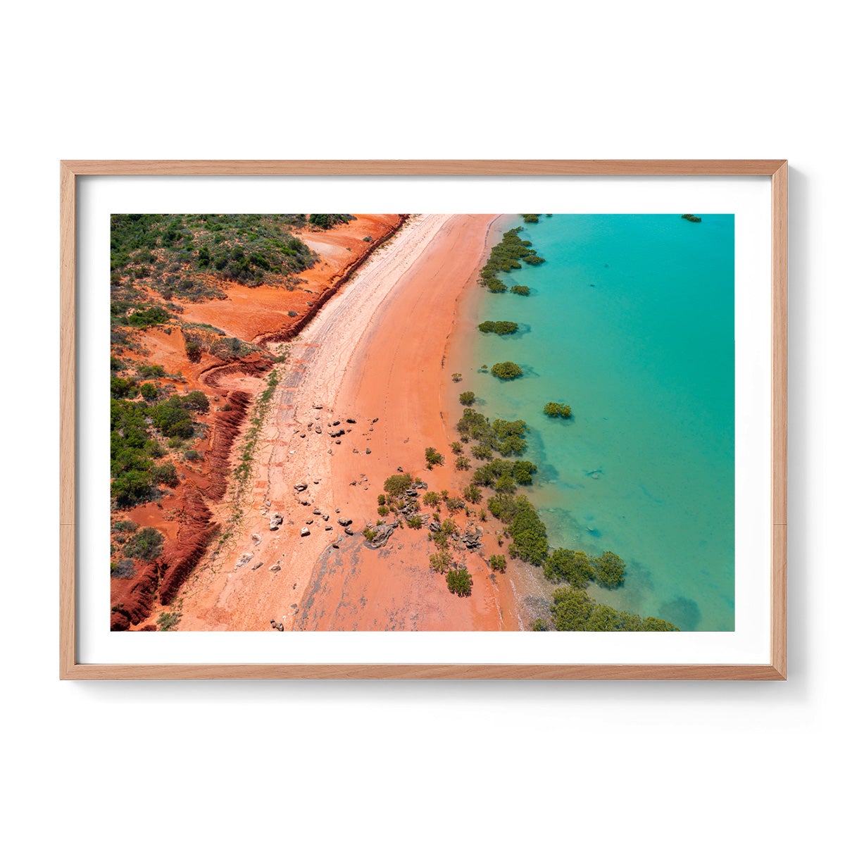 Entrance Point as the Tide Recedes. - Framed Print