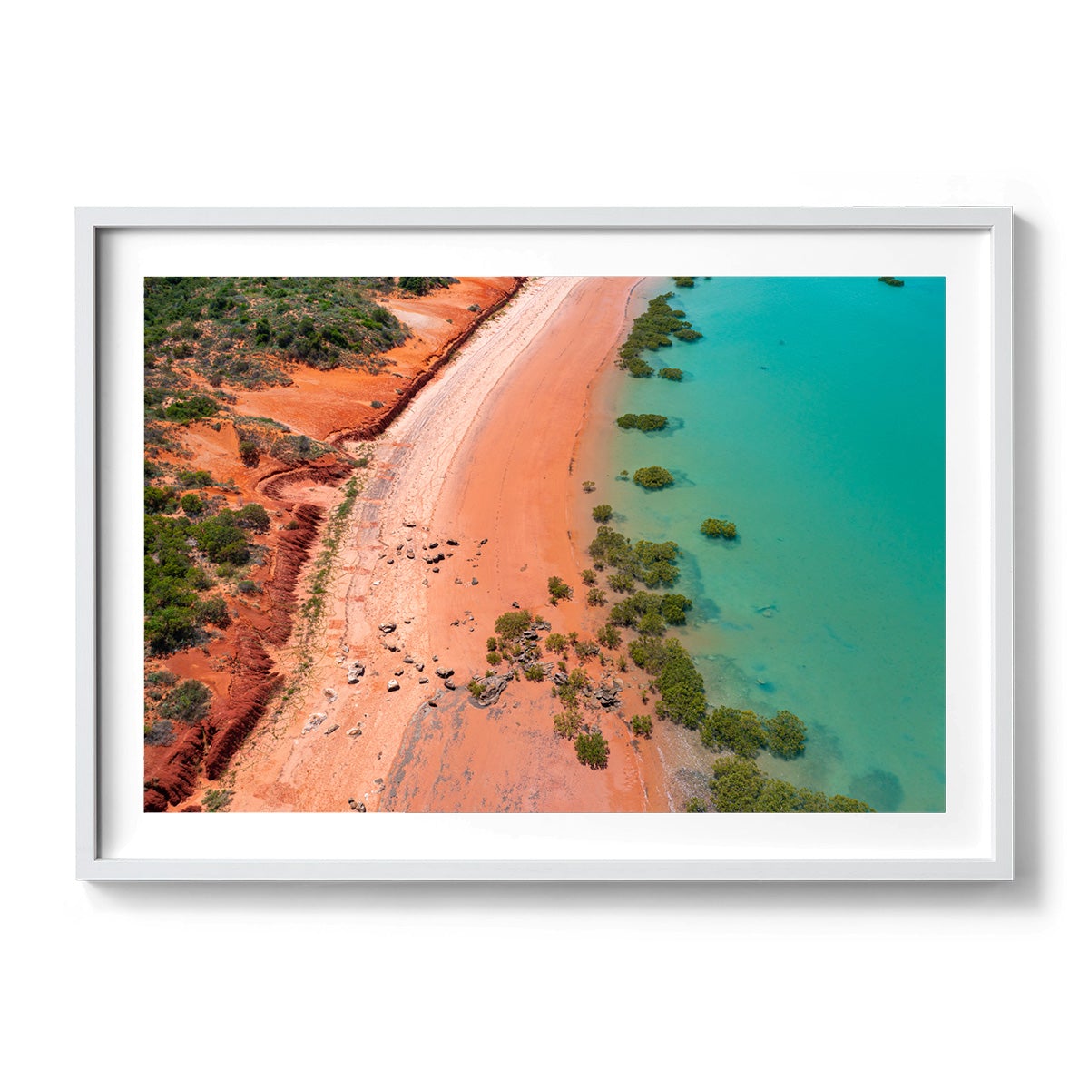 Entrance Point as the Tide Recedes. - Framed Print