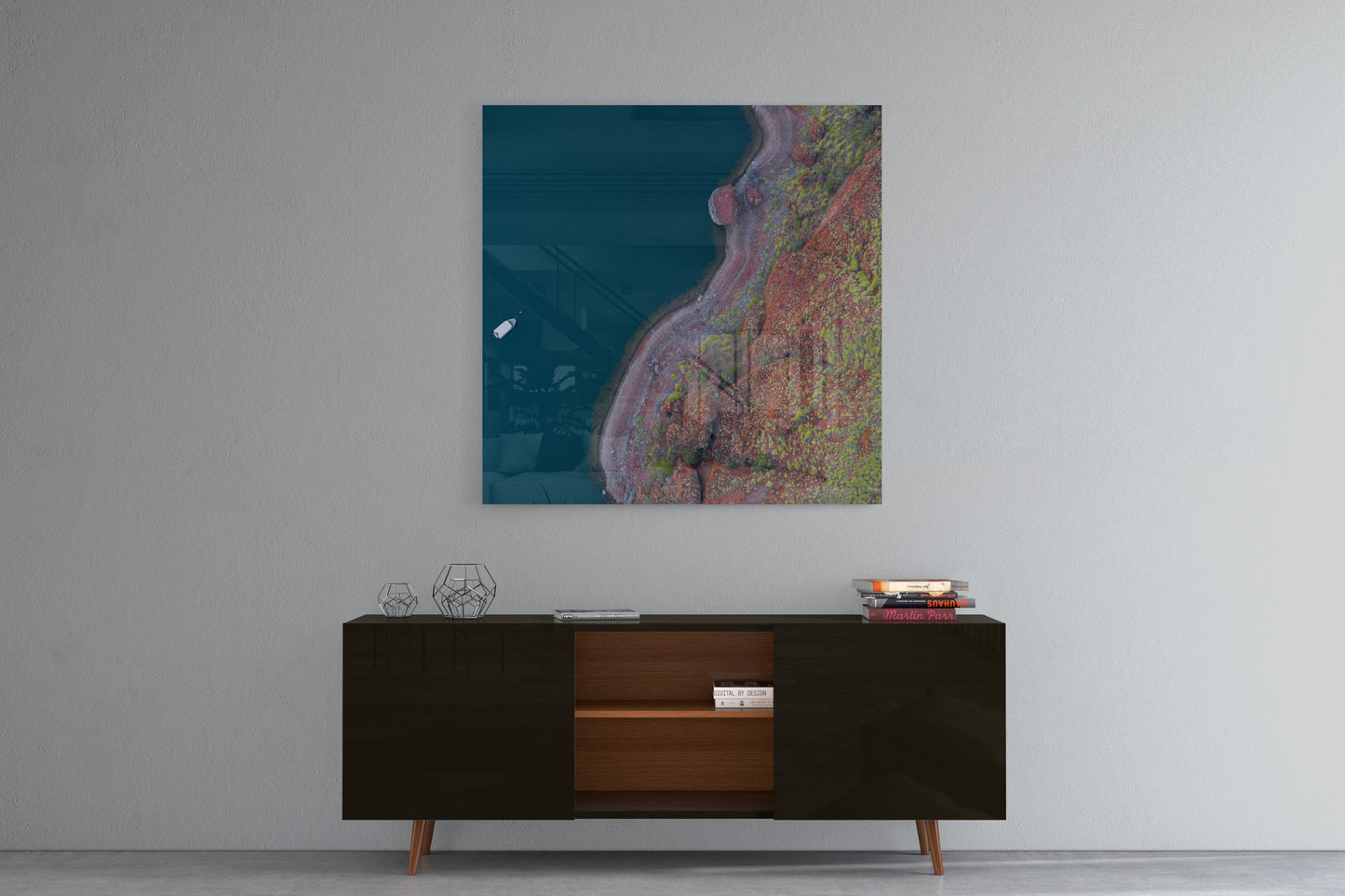 Lake Argyle Abstracts - Square Acrylic Print