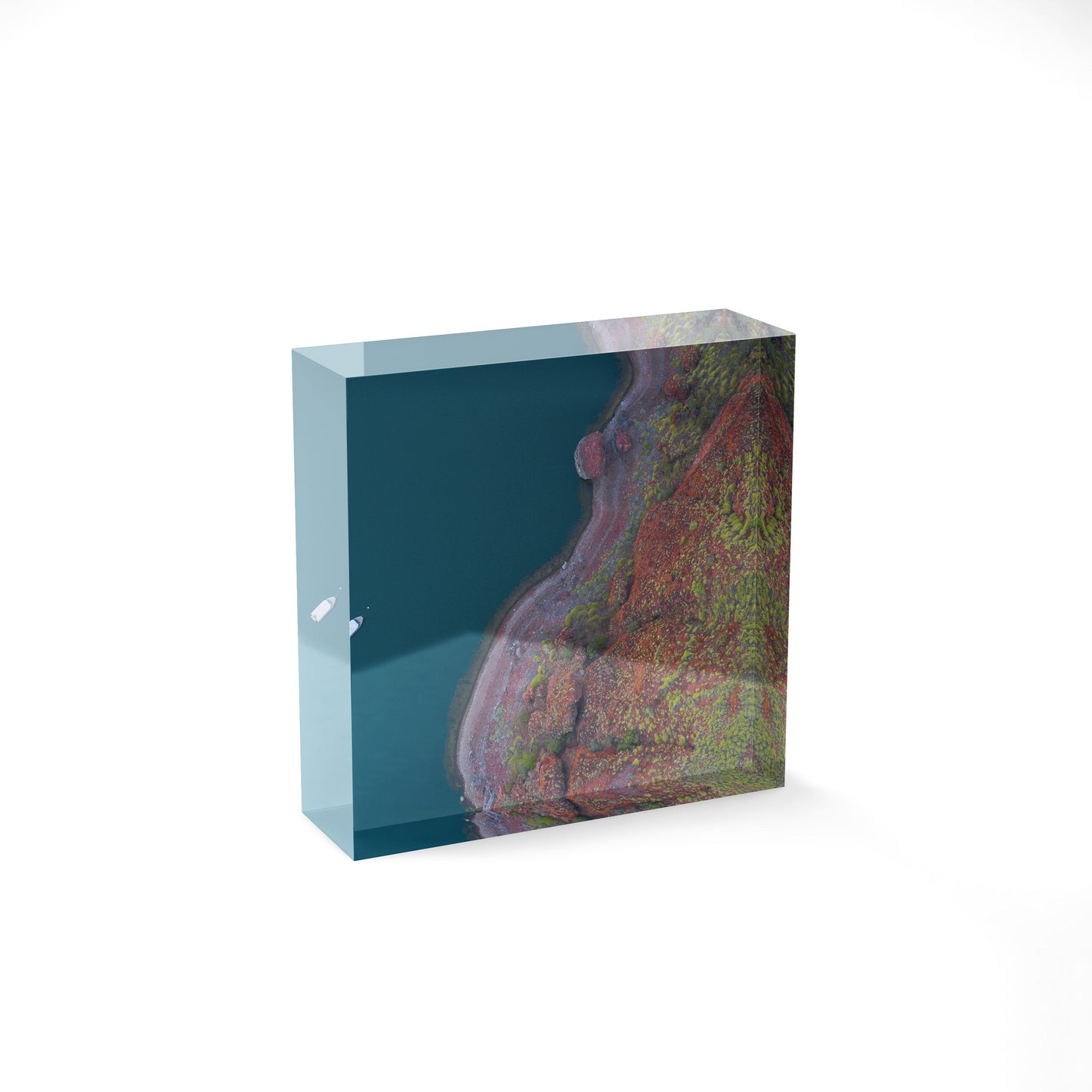 Lake Argyle Abstracts - Square Acrylic ICE Block