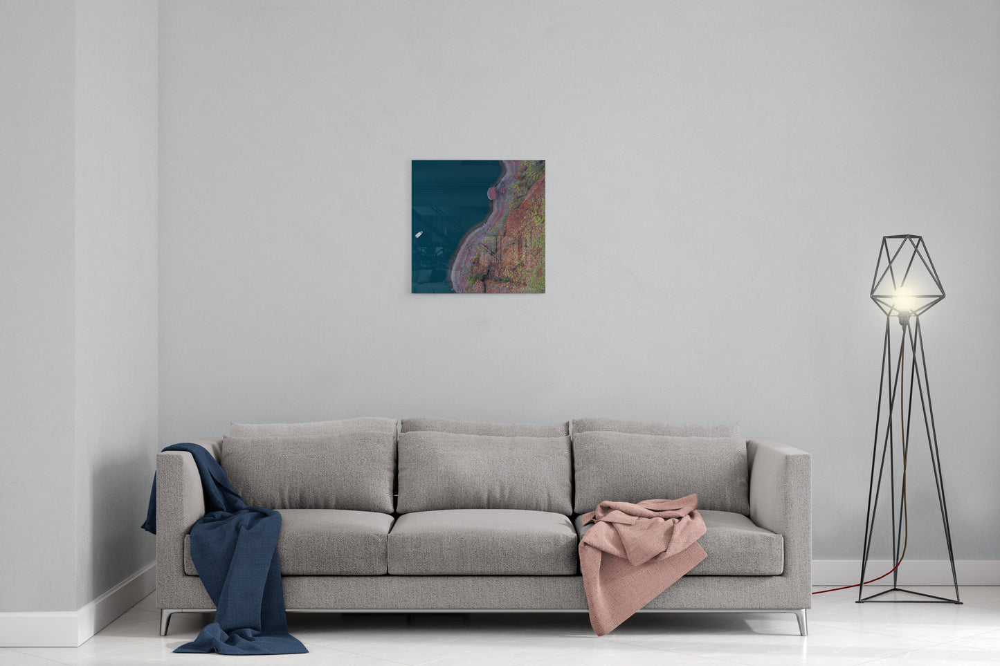 Lake Argyle Abstracts - Square Acrylic Print