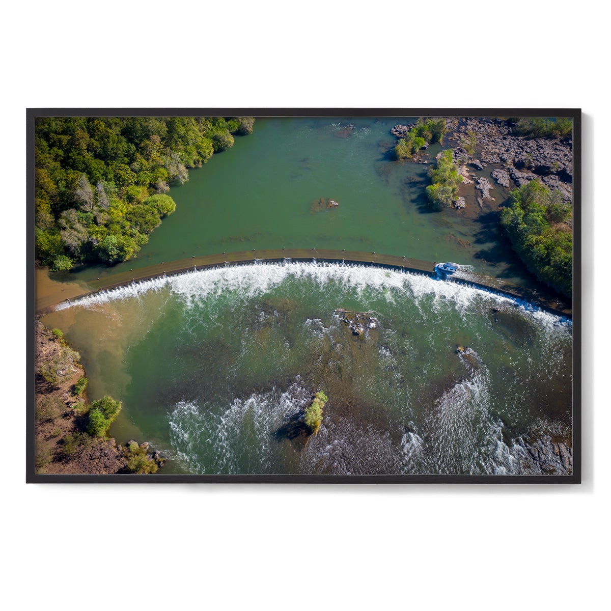 Landcruiser on Ivanhoe Crossing - Framed Print