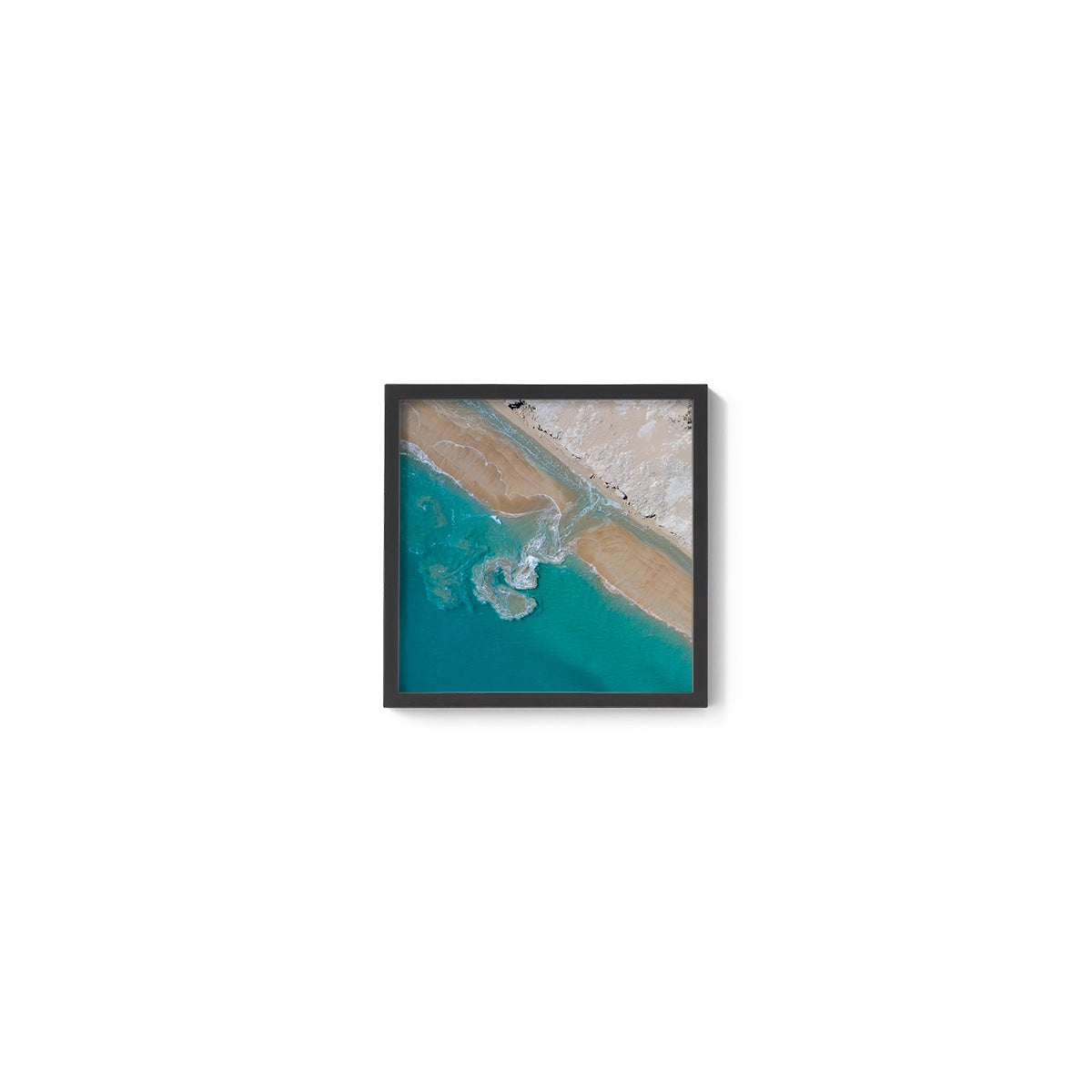 Coconut Well Patterns - Square Framed Print
