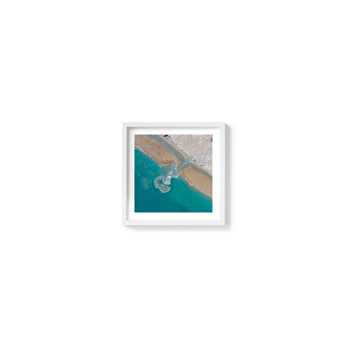 Coconut Well Patterns - Square Framed Print