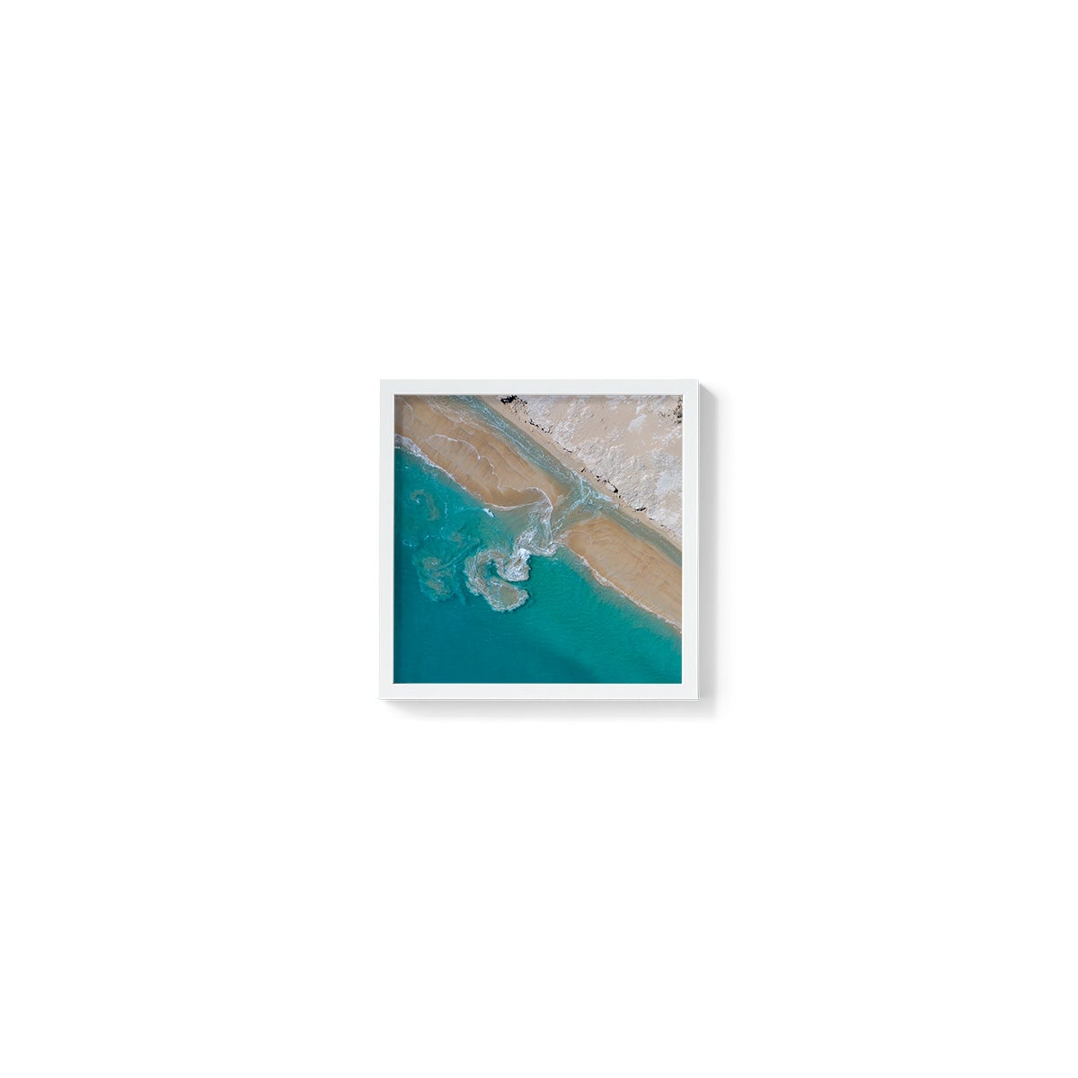 Coconut Well Patterns - Square Framed Print