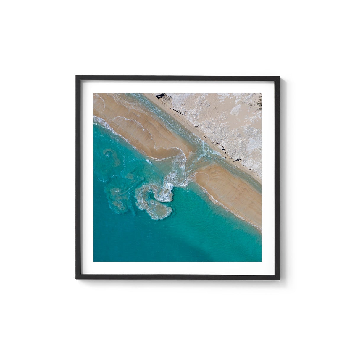 Coconut Well Patterns - Square Framed Print