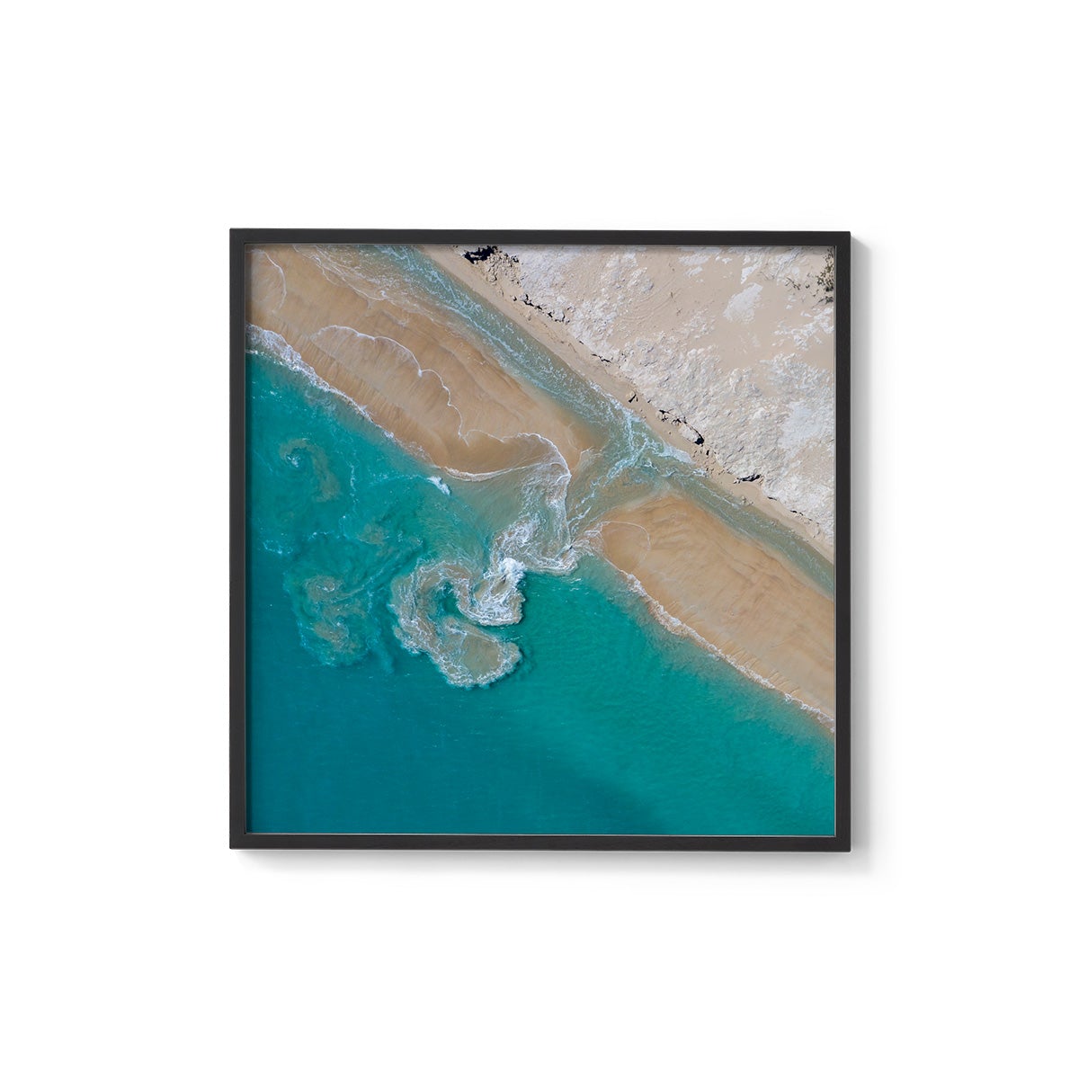 Coconut Well Patterns - Square Framed Print