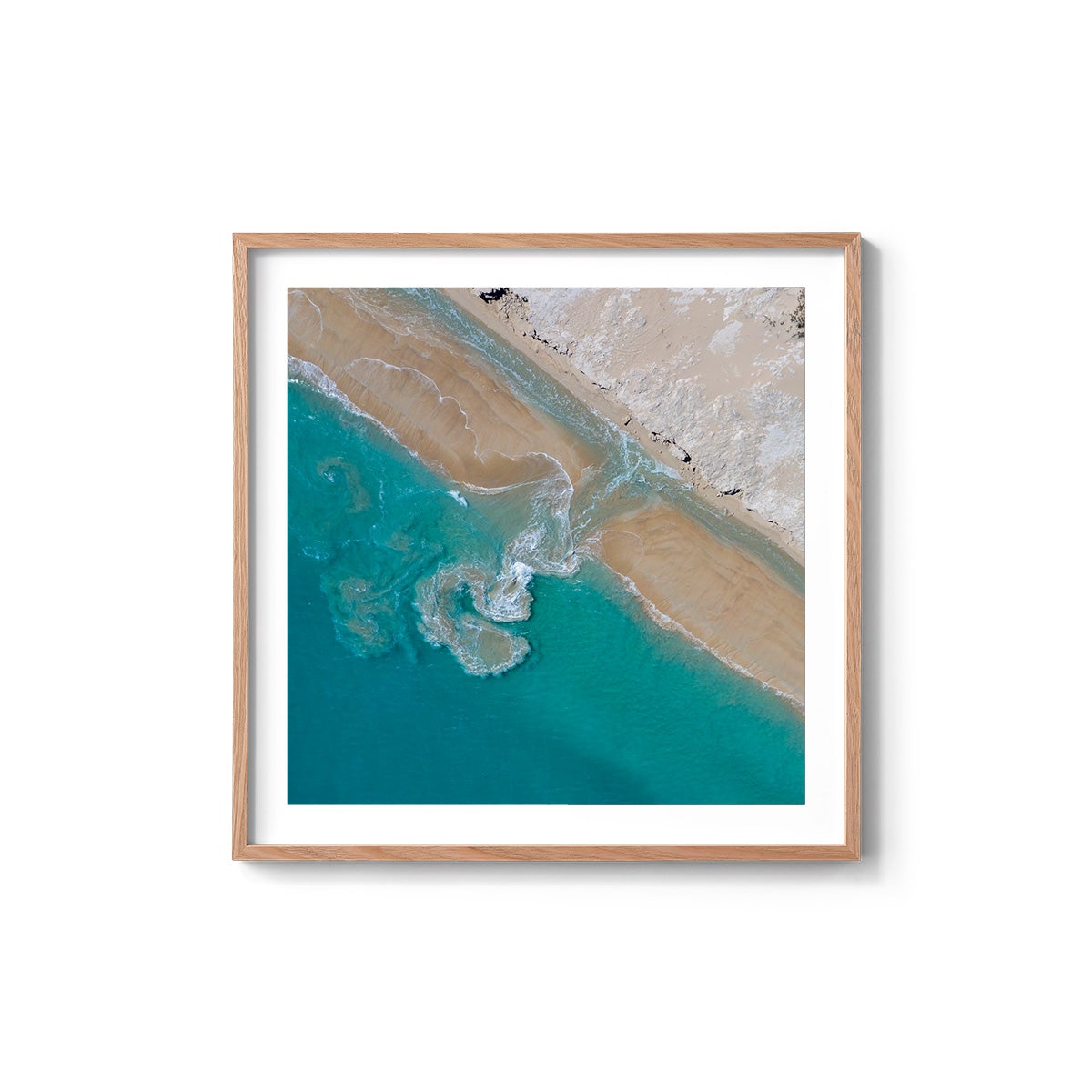 Coconut Well Patterns - Square Framed Print