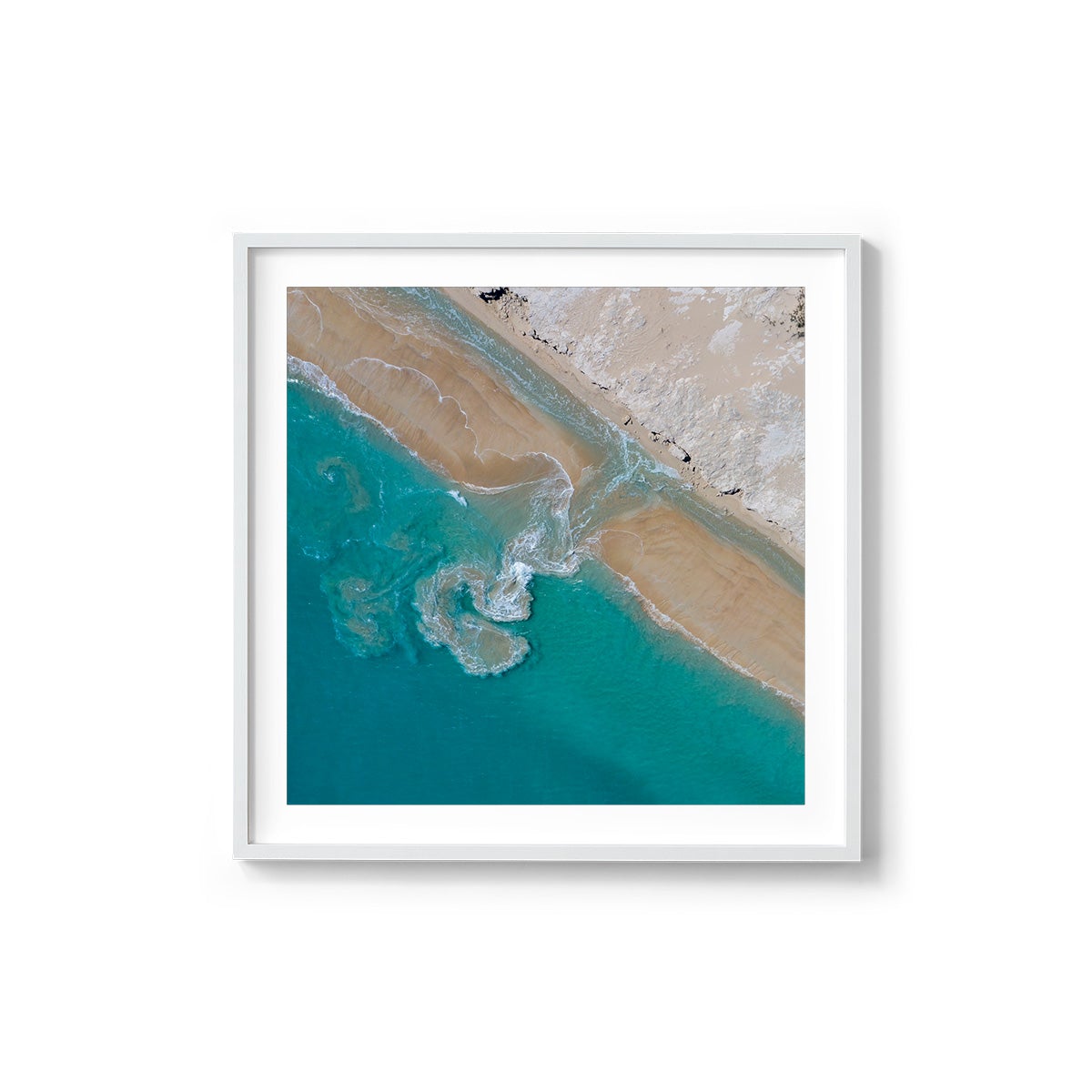 Coconut Well Patterns - Square Framed Print