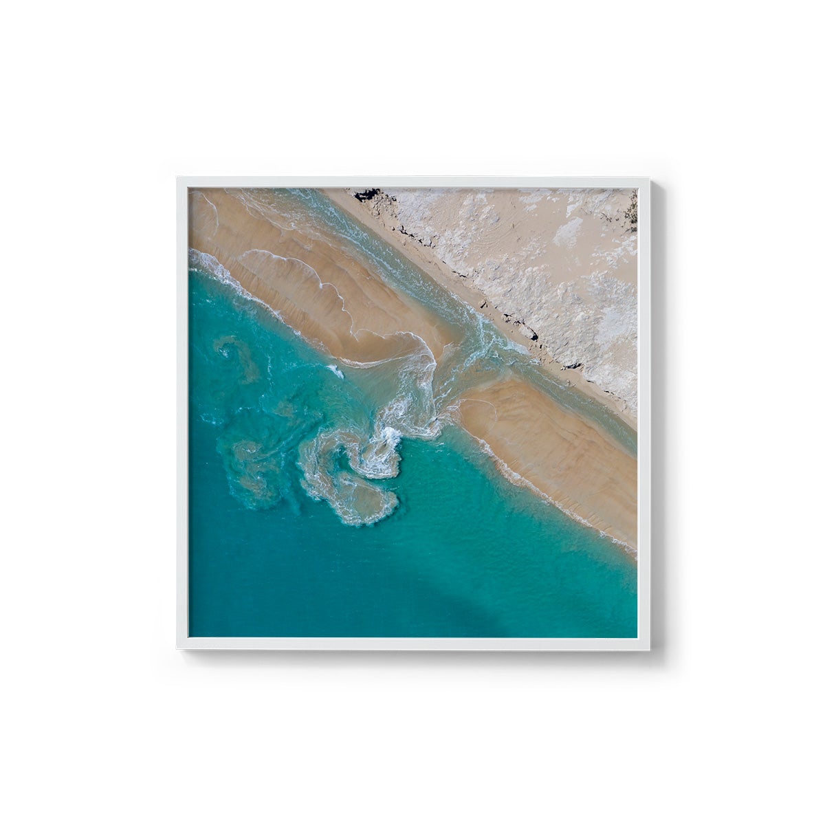 Coconut Well Patterns - Square Framed Print